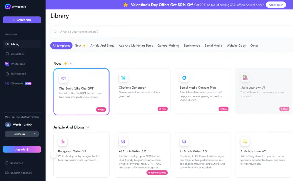 Writesonic: An AI Writing Assistant with SEO Optimization