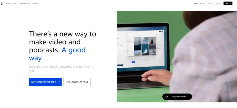 Descript: An AI Editor that Combines Audio and Video into One