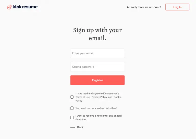 Kickresume ai 