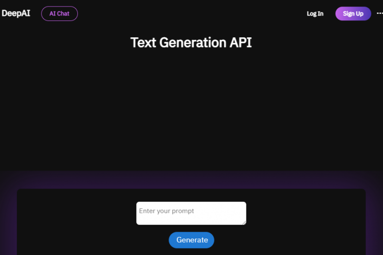 Text Generation API: Leading Text Generation to A Bright Future
