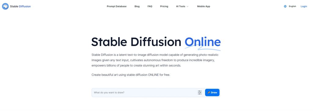Stable Diffusion homepage