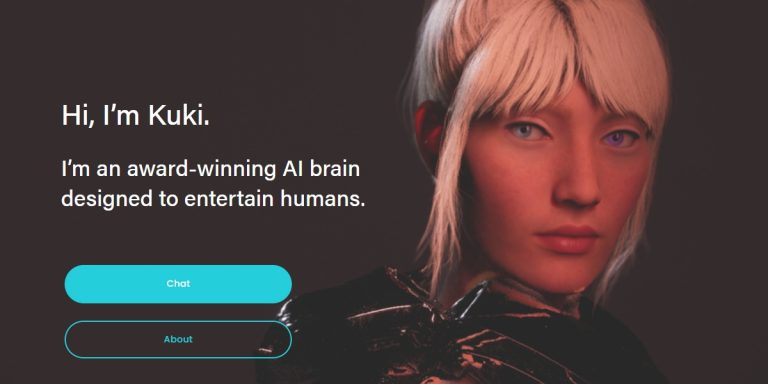 Kuki AI homepage