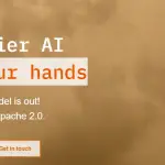 Mistral AI homepage