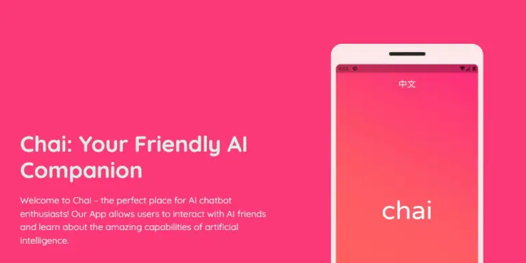 Chai App homepage