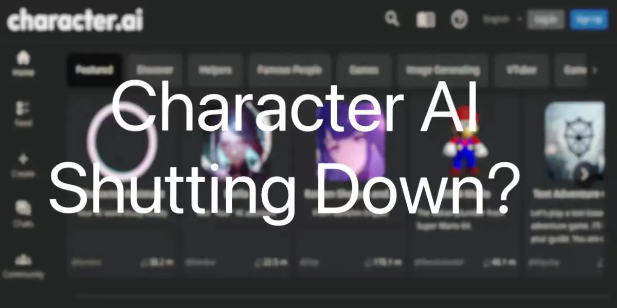 Character AI Shutting Down image