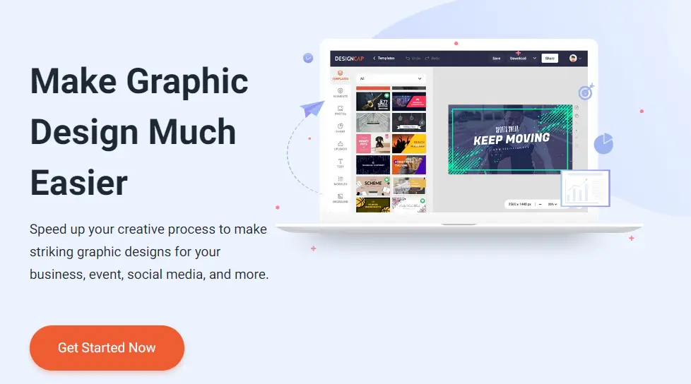 DesignCap homepage