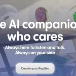 Replika homepage