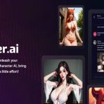 NSFW Character AI homepage