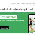 Retouch Me homepage