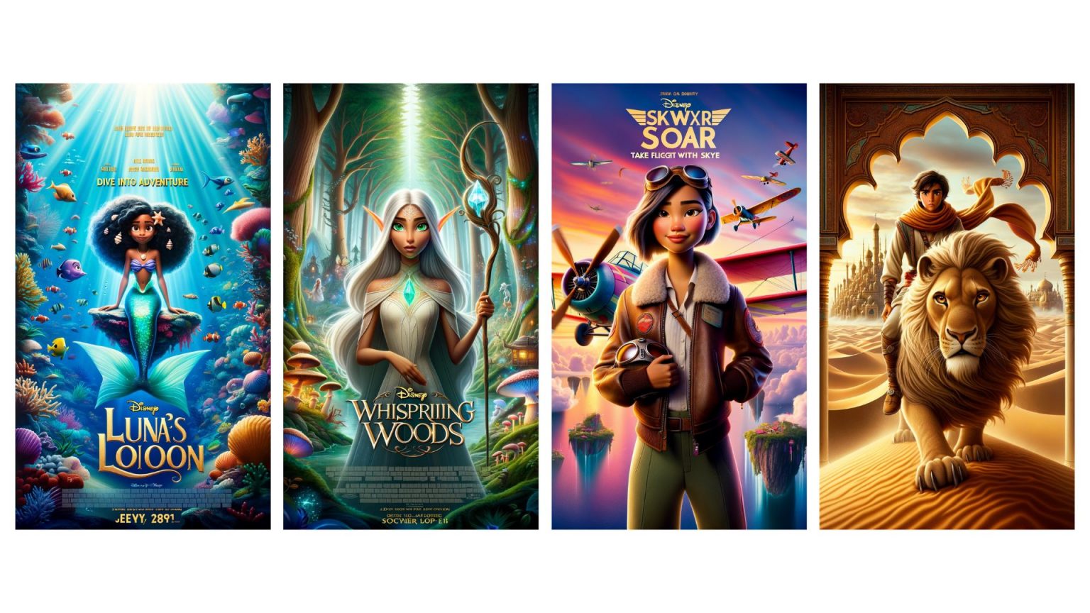 Disney AI Poster How To Create Make A AI Disney Poster?