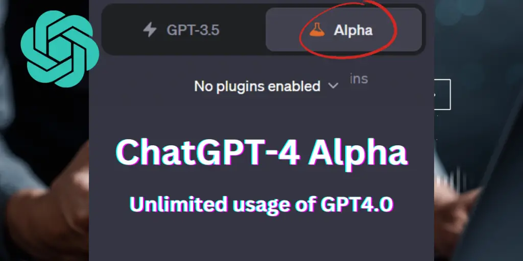 ChatGPT-4 Alpha image