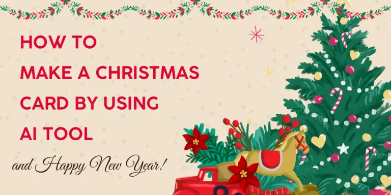 How to Make a Christmas Card by Using AI Tool for Free image