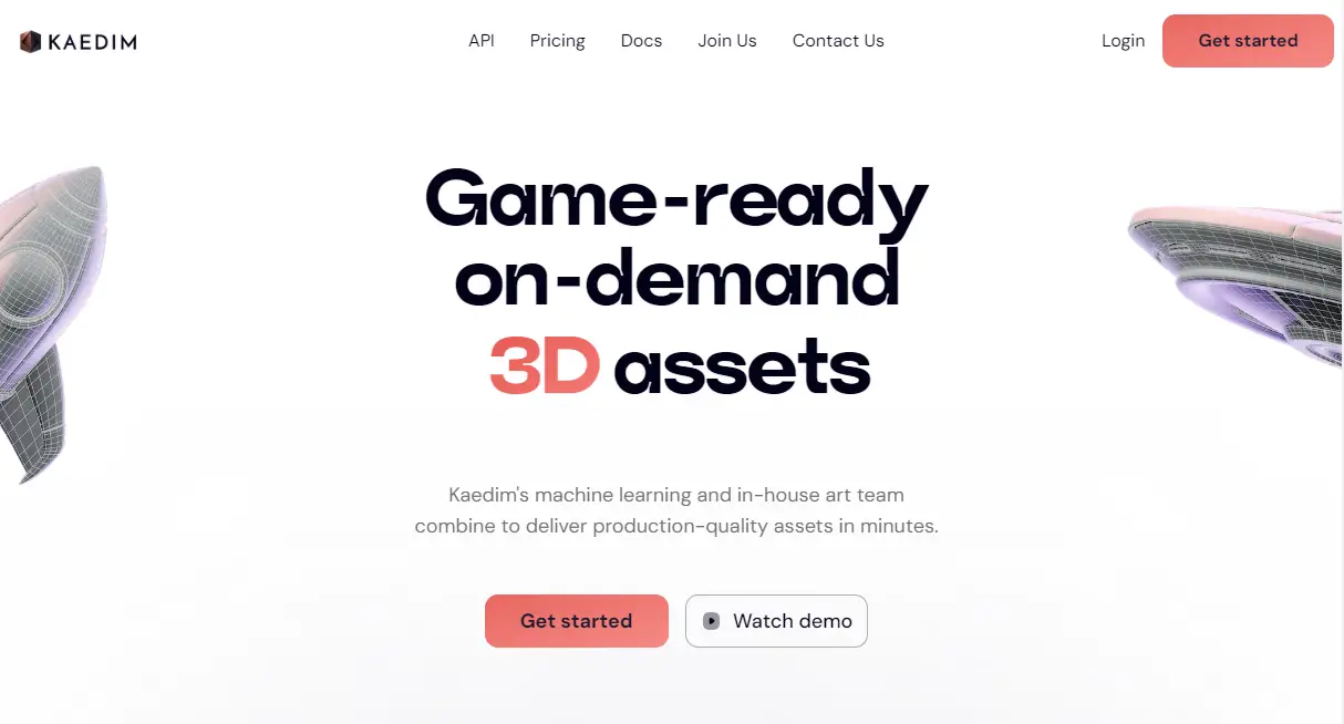 Kaedim homepage