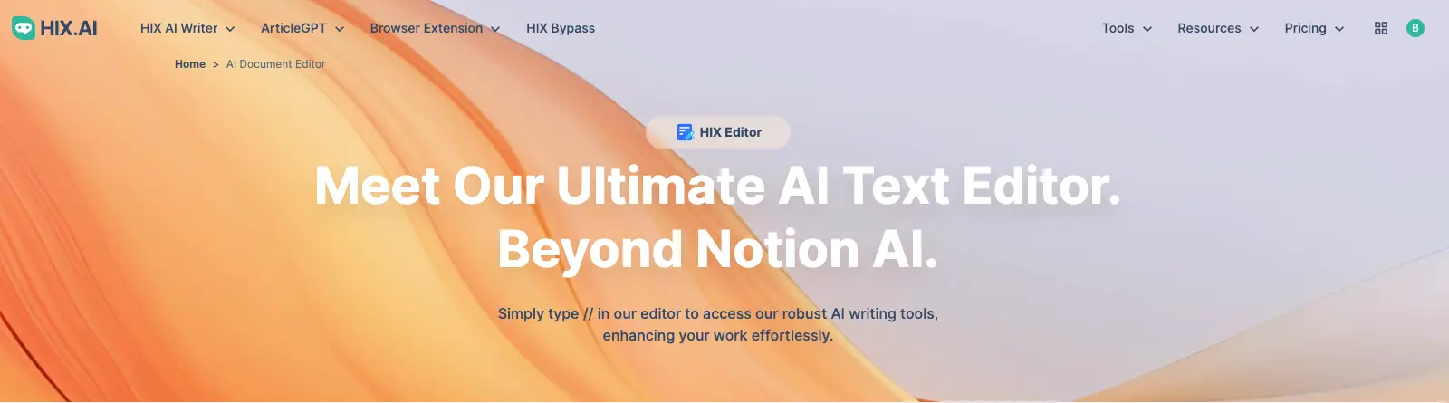 hixai editor