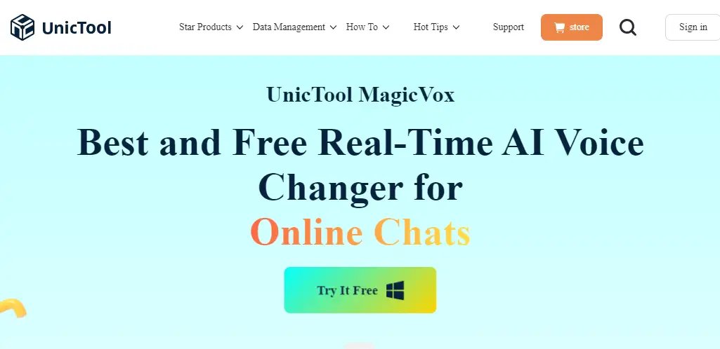 Magicvox homepage