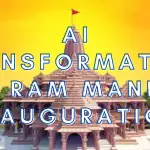 AI Transformation of Ram Mandir Inauguration image