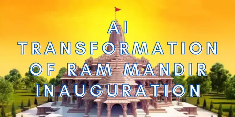 AI Transformation of Ram Mandir Inauguration image