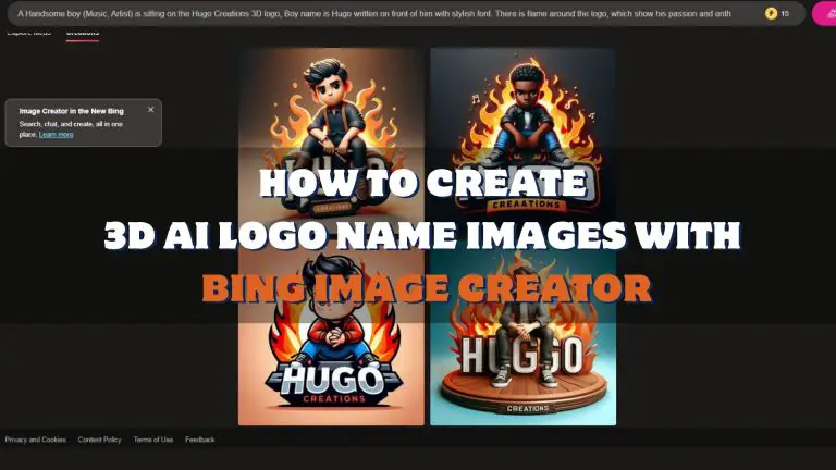 Create 3D AI Logo Name Images With Bing Image Creator