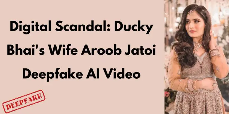 Ducky Bhai's Wife Aroob Jatoi Deepfake AI Video cover