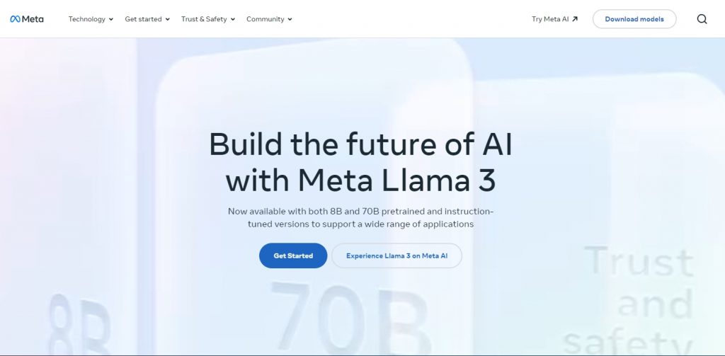 Llama 3-homepage
