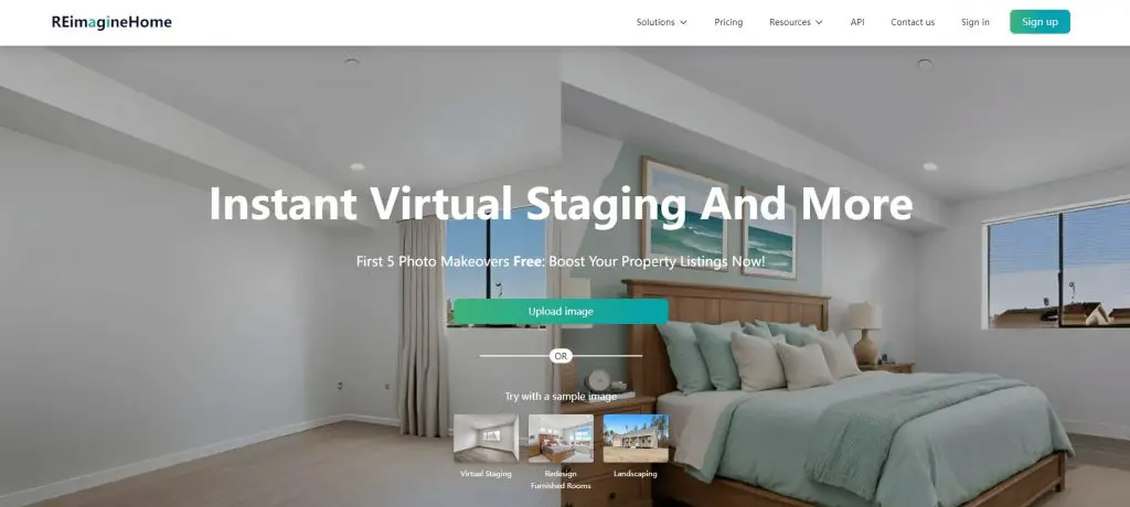 ReimagineHome.ai homepage