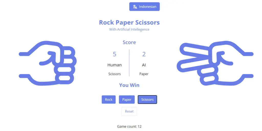 Rock Paper Scissors AI image