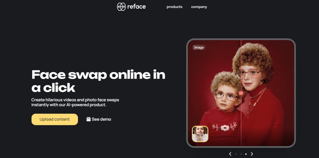 reface-ai-homepage