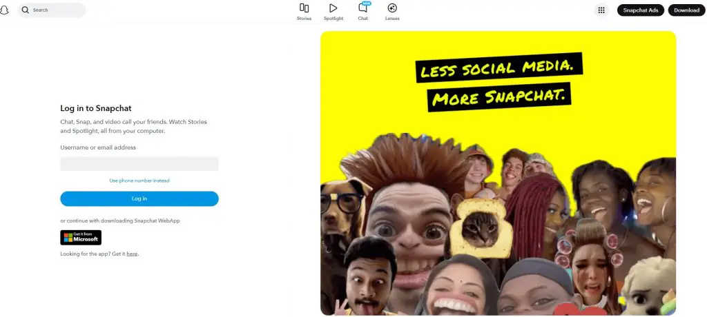 snapchat-homepage