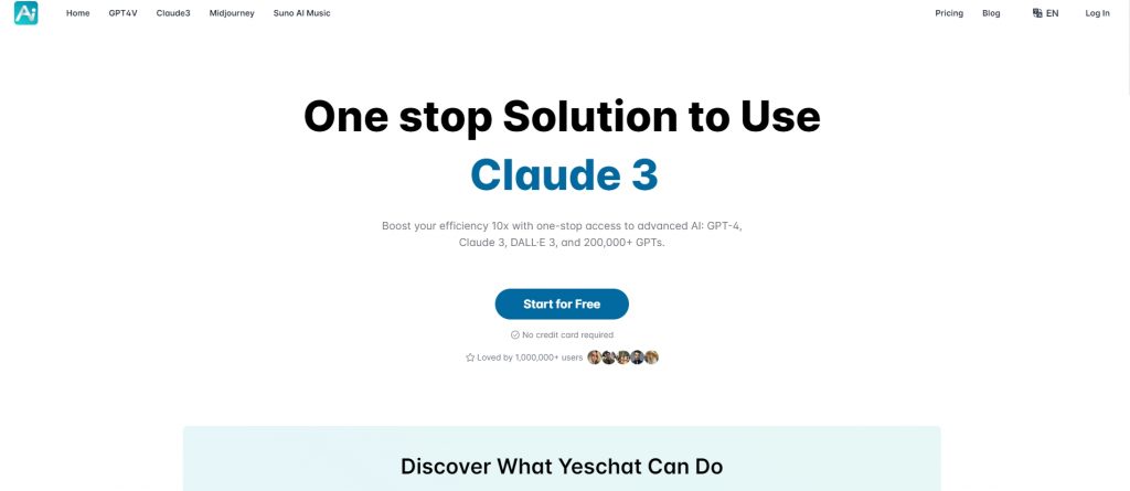 yeschat.ai-homepage