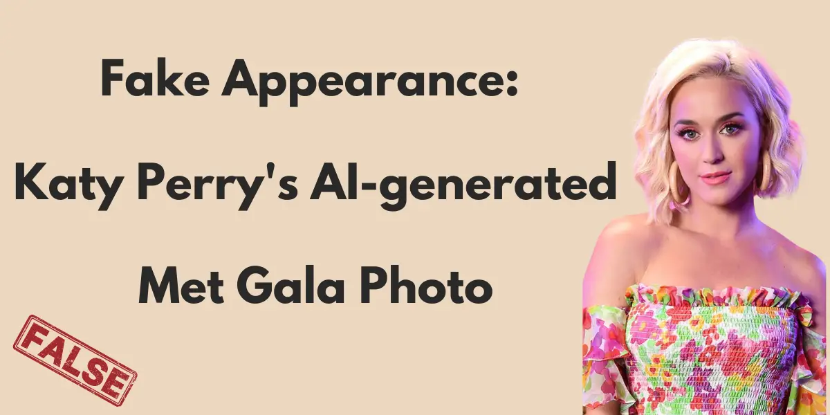 Katy Perry AI-generated met gala photo cover