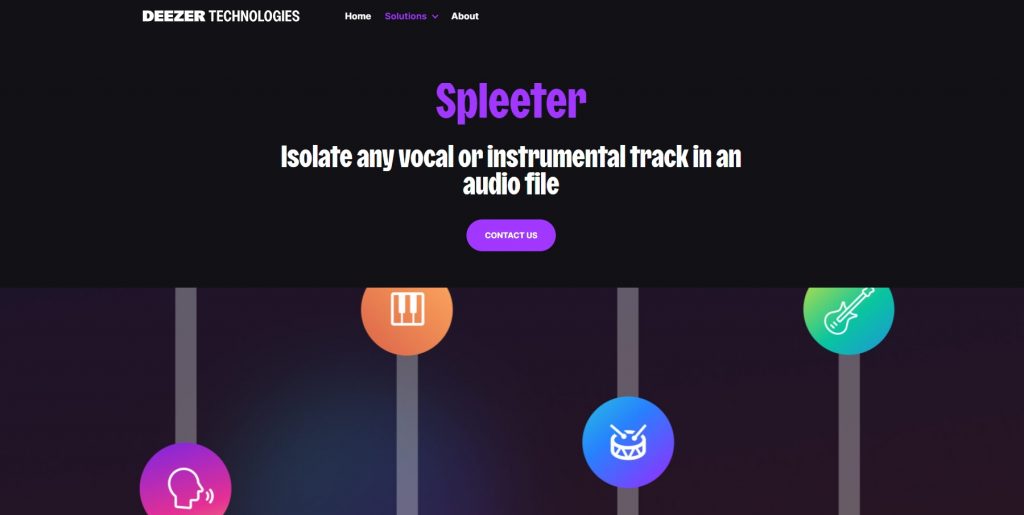 spleeter homepage
