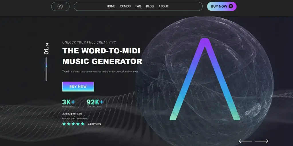 audiocipher-homepage