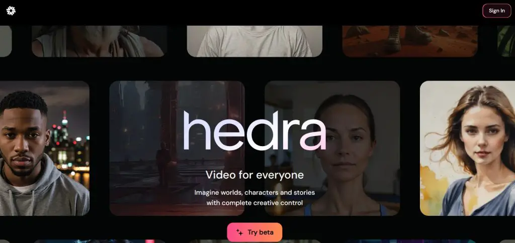 hedra-ai-homepage