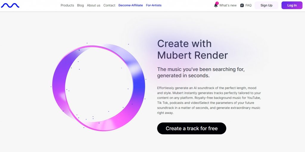 mubert-homepage