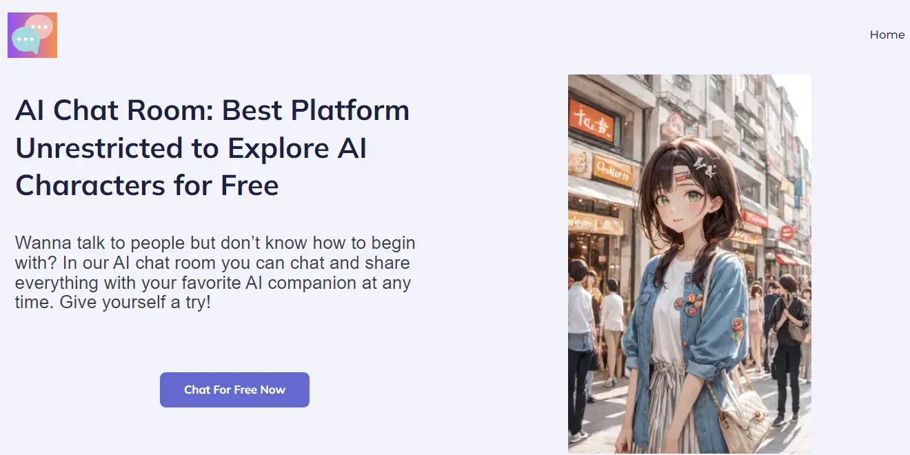 AI Chat Room homepage