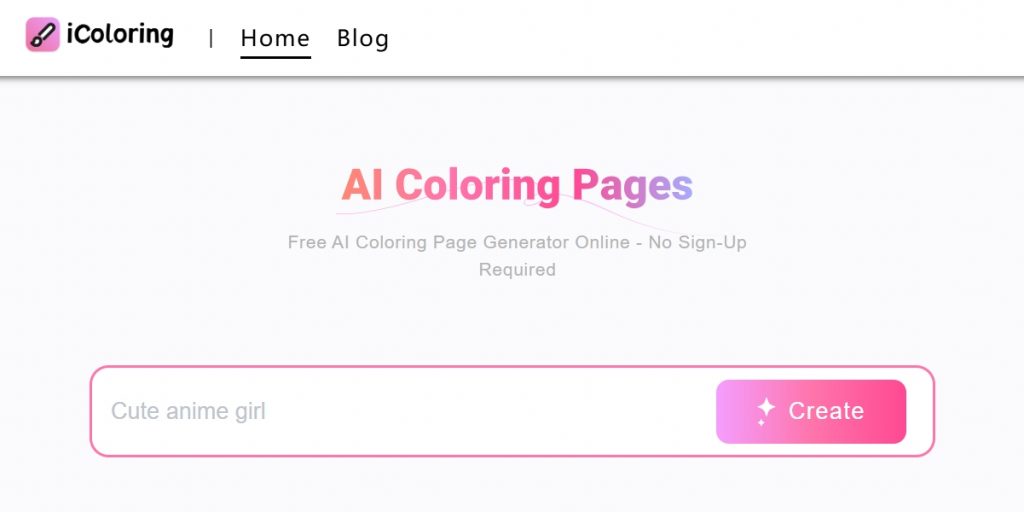 icoloring-ai-homepage